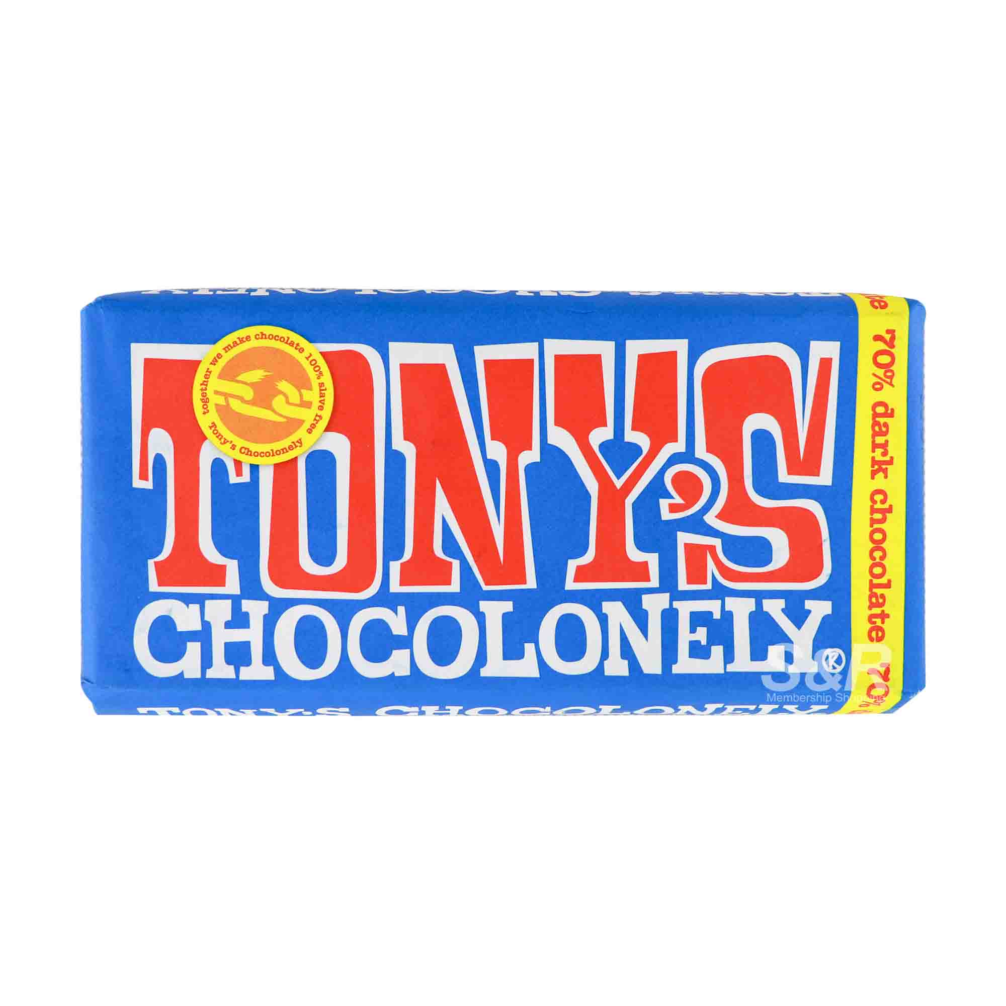 Tony's Chocolonely 70% Dark Chocolate Bar 180g